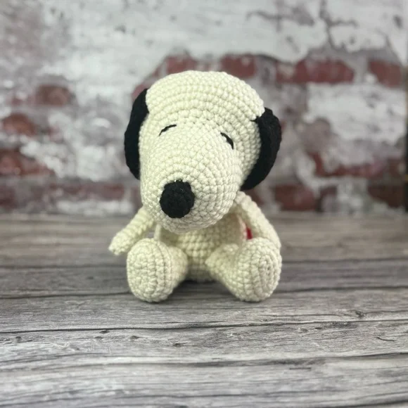 Handmade Crochet Snoopy Amigurumi Doll | Cute Plush Toy or Home Décor - Picture 10 of 13